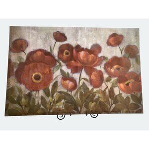 Red Poppies Canvas Wall Art By Silvia Vassileva 30x20 Inches Floral Painting Pri
